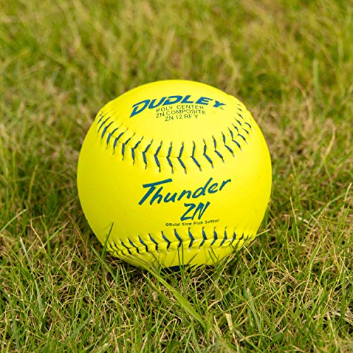 DUDLEY 12"" USSSA Thunder ZN Slowpitch Classic M Stamp Softball - 12 pack - Image 3